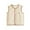 Beige, variant on Newborn Unisex Clothes Infant Soft Button down Solid Cotton Fleece Vest Children Fall Winter Waistcoat