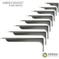 thumbnail image 3 of Ekena Millwork 2"W x 6"D x 3 3/4"H Embrey Steel Bracket, Powder Coated Black, 3 of 11