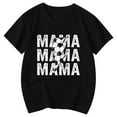 thumbnail image 4 of T-Shirts d'Été pour Filles, Imprimé Lettres, Manches Courtes, Basiques, Col Rond, Sport, Taille 3-4T, 4 of 4