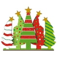 thumbnail image 2 of Xihbxyly Letrero de Árbol de Navidad, Decoración Navideña de Madera, Colores Vibrantes, Artesanía de Madera Natural, Letrero de Escritorio Multiusos, Decoración para Fiestas Navideñas, Expositor para, 2 of 7