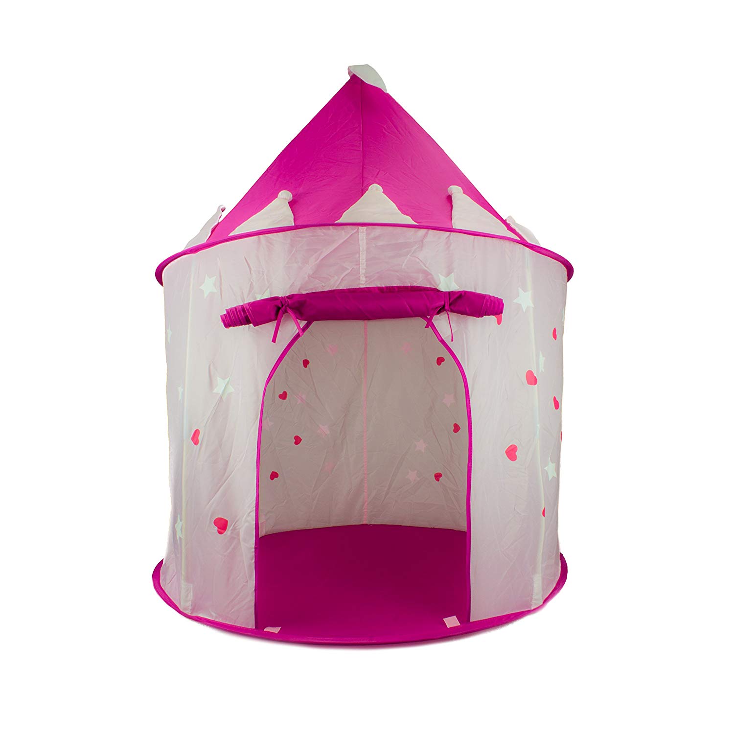 FoxPrint Princess Castle Glow in the Dark Foldable Pop Up Play Tent - image 2 of 5