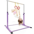 thumbnail image 3 of Ainfox Kip Bar Adjustable Height Fitness Gymnastics Training Bar Horizontal Kip Bar for Kids, Purple, 3 of 9