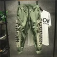 thumbnail image 4 of Pantalones cargo para hombre, pantalones de jogging, pantalones de pesca de verano para hombre, pantalones holgados informales de calle con estilo coreano, ropa larga, emo, spandex, 4 of 5