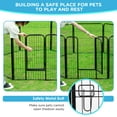 thumbnail image 3 of NiamVelo12-Panel 32" Metal Dog Playpen for Small and Medium Dogs , Portable Dog Fence Pet Exercise Pen Indoor/Outdoor Use（Black）, 3 of 8