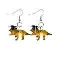 thumbnail image 2 of Home decor ZKCCNUK New 2023, Graduation Season Hat Earrings Creative Fashion, Dinosaur Plane Style Earrings Indoor Outdoors, 2 of 2