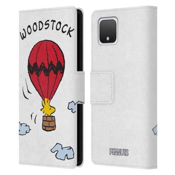 Head Case Designs Officially Licensed Peanuts Characters Woodstock Leather Book Wallet Case Cover Compatible with Google Google Pixel 4