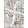 thumbnail image 5 of Unique Loom Whimsy Kids Collection Area Rug - Jungle (2' 2" x 2' 11" Rectangle Gray/Black) Perfect For Kids Bed Room/Nursery Room/Living Room/Class Room/Play Room, 5 of 6