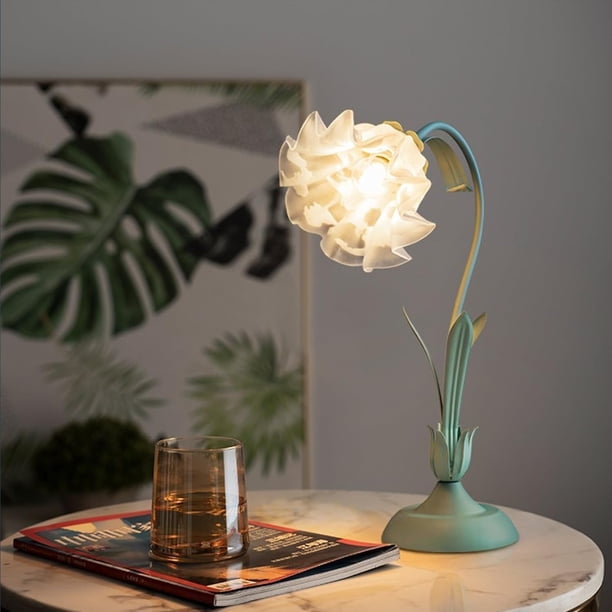 38灯 oldsea Vintage flower white② Flower Lamp Vintage Lamp Cute Desk Lamp Vintage Flower Table Lamp