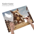 thumbnail image 2 of 1000-Piece Wooden Jigsaw Puzzle for Adults & Families - Dog Jumping Over Obstacle , Fun & Educational Brain-Teasing Game, Artistic Home Decor, 2 of 7