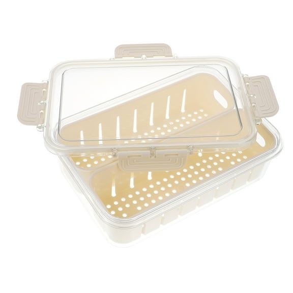 FRCOLOR Refrigerator Fresh Produce Saver Organizer Bin Fruit Snack Storage Container for Fridge