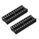 thumbnail image 2 of Uxcell 20pcs 7.62mm Pitch de fila 2, 24 pines planos DIP IC adaptador de chip, 2 of 5