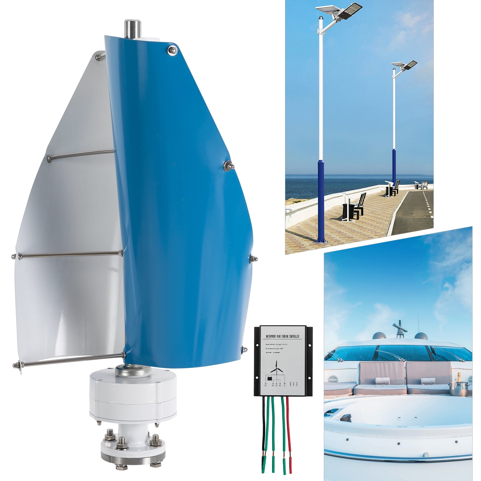 ChicHomey Wind turbine Vertical axis Wind turbines Generator Power generation With controller