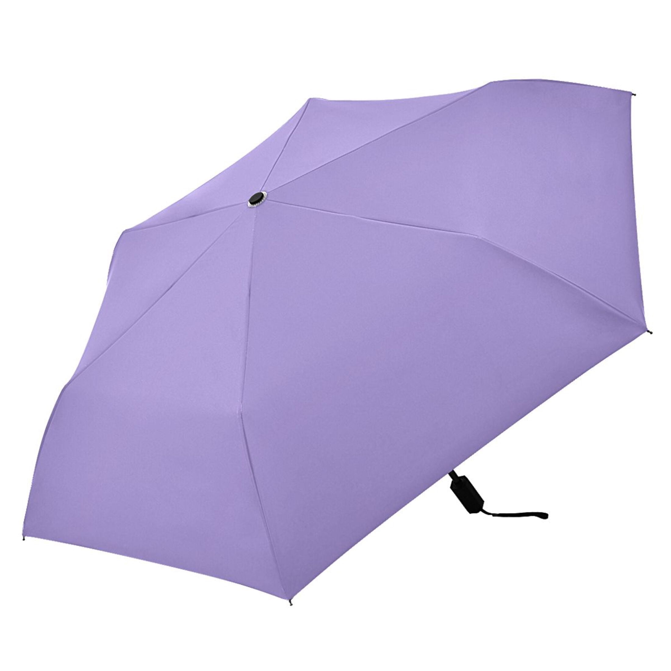 ALAZA Lavender Purple UPF 50+ Compact Folding Umbrella for Rain Travel Umbrella Packable