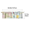 thumbnail image 3 of 2D Print Kitchen Short Curtain, Washable Decorative Half Window Curtain, Waterproof Light Filtering for Home Cafe Style(A), 3 of 6