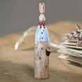 Creative Rabbit Statue Craft Ornament Bunny for Home Shop Office Easter ...