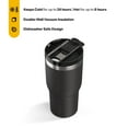thumbnail image 3 of RTIC 30 oz Ceramic Lined Insulated Essential Tumbler, Leak-Resistant Lid, Black, 3 of 8