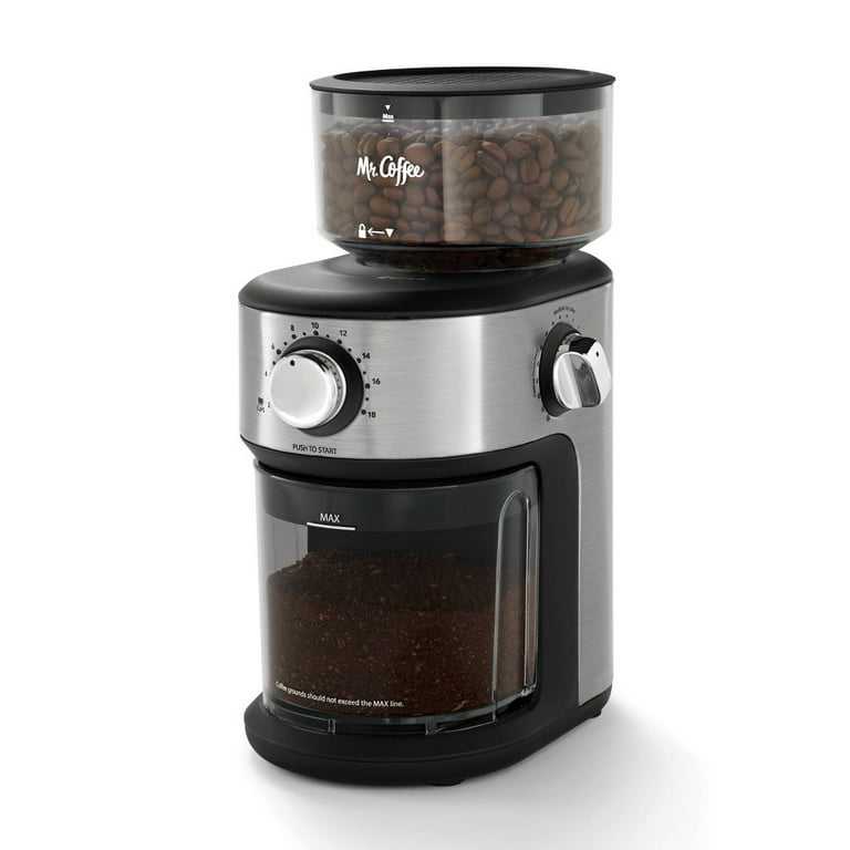 Mr. Coffee Café Grind 18-Cup Automatic Burr Mill Grinder - Stainless Steel  1 ct