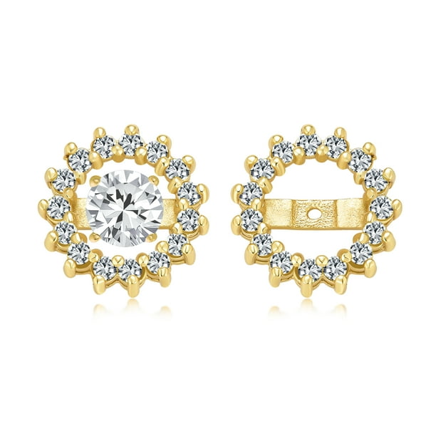 Cubic zirconia earring jackets Clearance