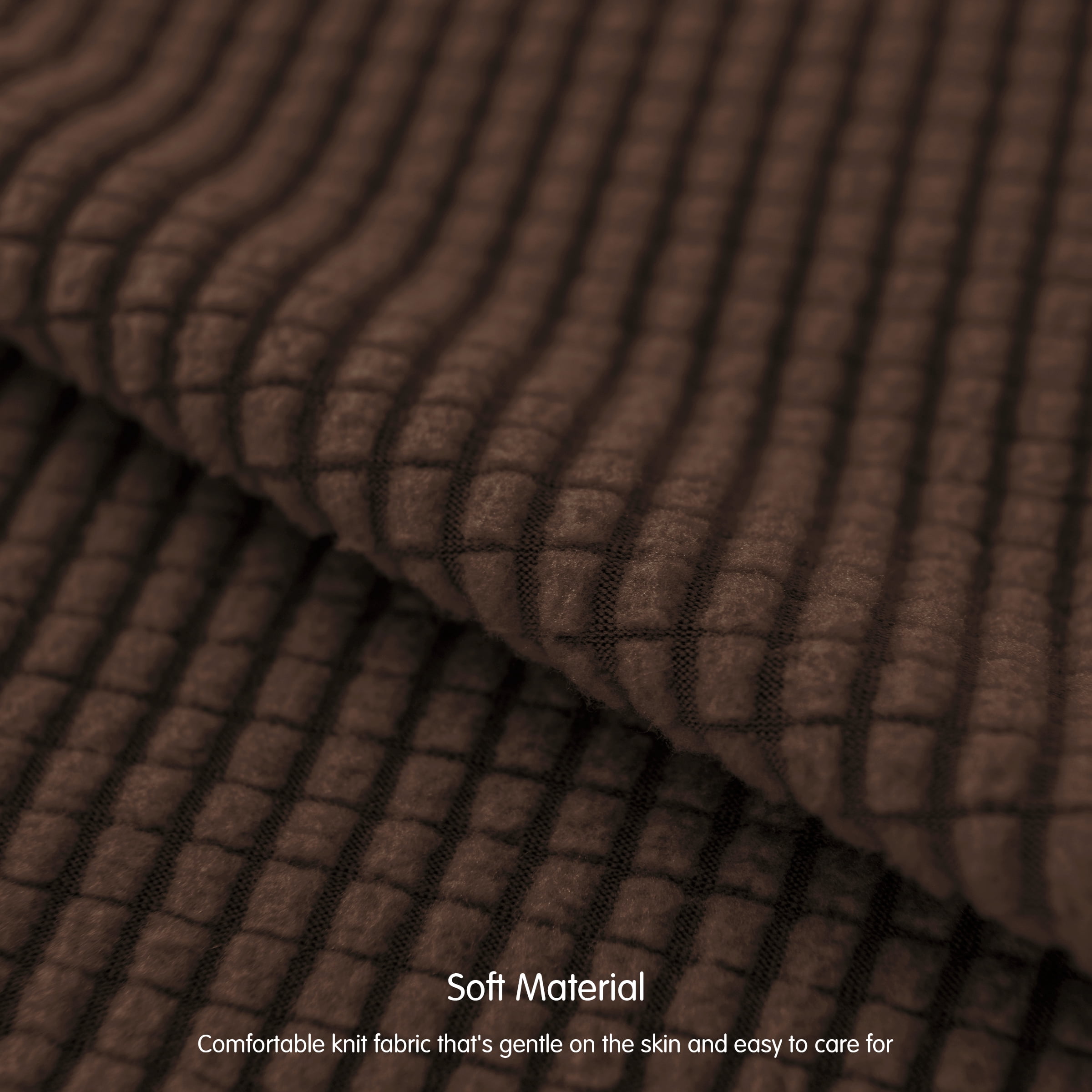 Subrtex  1 Piece Stretch Jacquard Couch Cover, Armchair Sofa Slipcover for 1 Cushion Couch, Machine Washable Furniture Protector(Armchair, Chocolate)