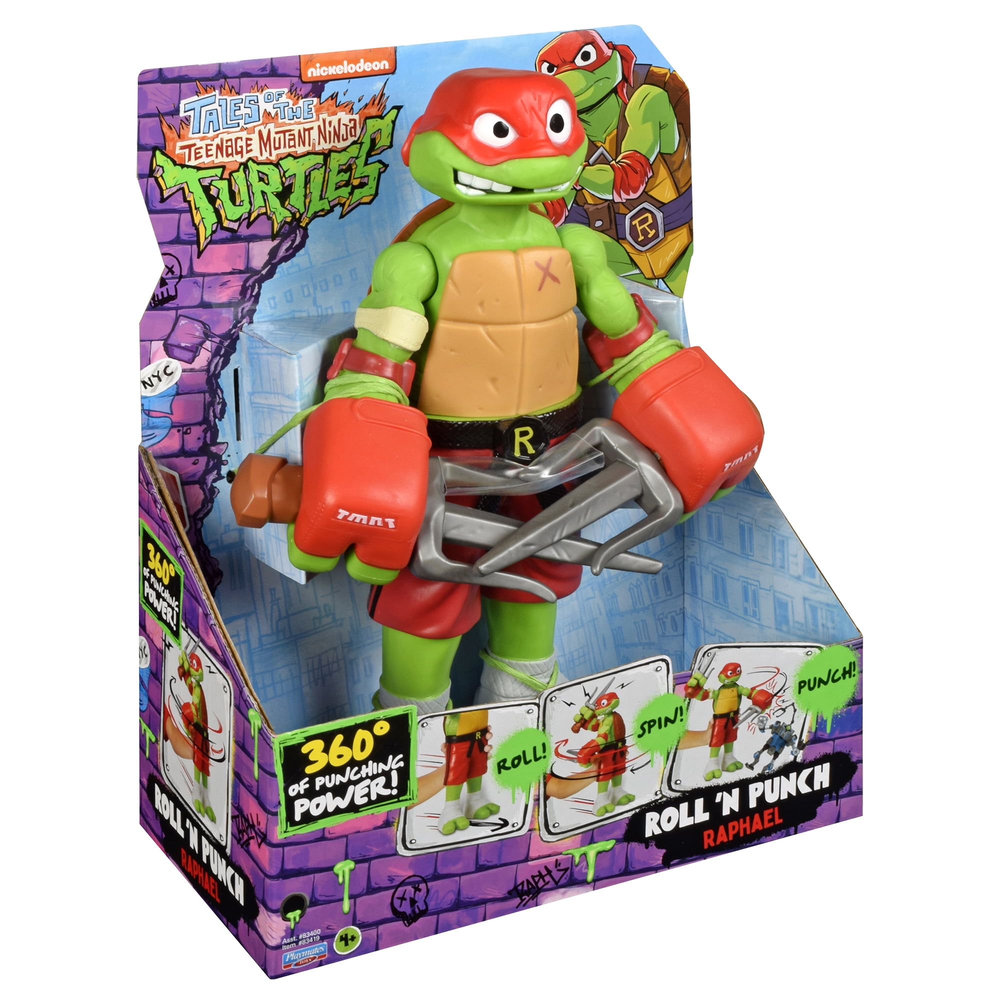 Tales of Teenage Mutant Ninja Turtles: Giant Roll N Punch Raphael Figure by Playmates Toys