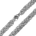 thumbnail image 5 of QQTDFG New Fashion 8mm Women Mens Chain Stainless Steel Byzantine Link Necklace 24"-default, 5 of 5