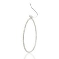 thumbnail image 2 of Stellar Women's 2 1/4" Jagged Open Teardrop Hook Earrings Jewelry, Silver, 2 of 3