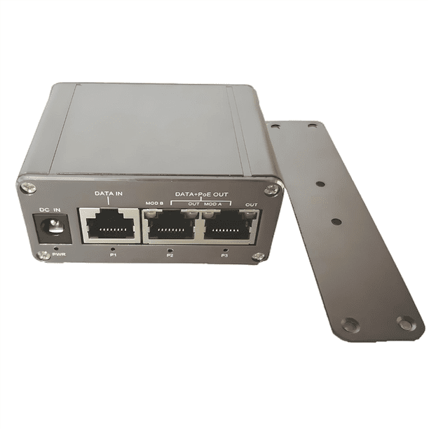 Inyector POE MINI Gigabit de 3 Puertos, Modo de Entrada de 20 V CC A 36 V CC, A y B, POE Pasivo de 24 V, Salida Máxima de 30 W, Inyector POE