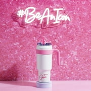 Paris Hilton 40oz Tumbler with Removable Handle - White