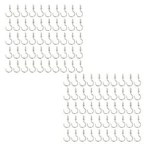 100pcs Small Screw Hooks Eye Screw Ceiling Hooks Stainless Steel for Hanging Art