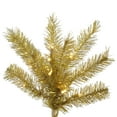 thumbnail image 2 of Vickerman 4.5' Gold-Silver Tinsel Artificial Christmas Tree, Clear Dura-lit Incandescent Mini Lights, 2 of 2