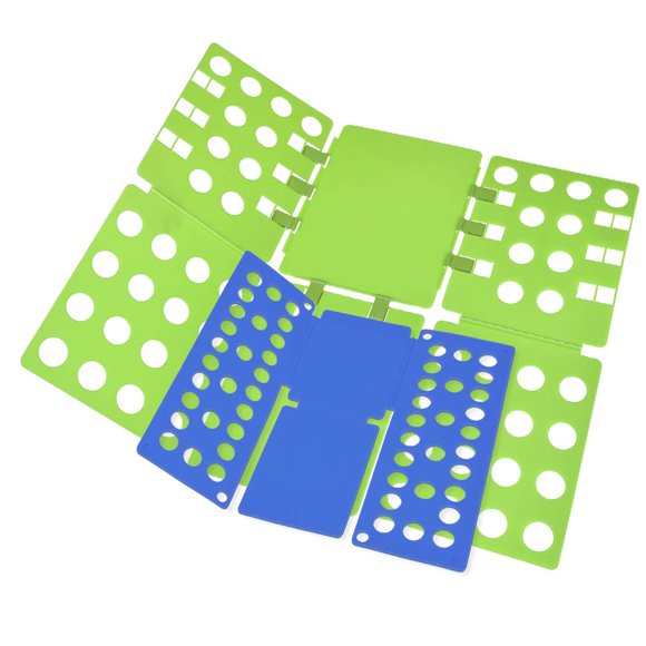 Caja de cartón plegable para camisas Legend Easy Fast Laundry, verde y azul