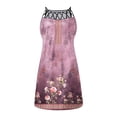 thumbnail image 4 of SMihono Robe d'Été Grande Taille pour Femmes 2023 Mode Col Rond Sans Manches Ajourée 0ut Robe à Bretelles Imprimée, 4 of 4