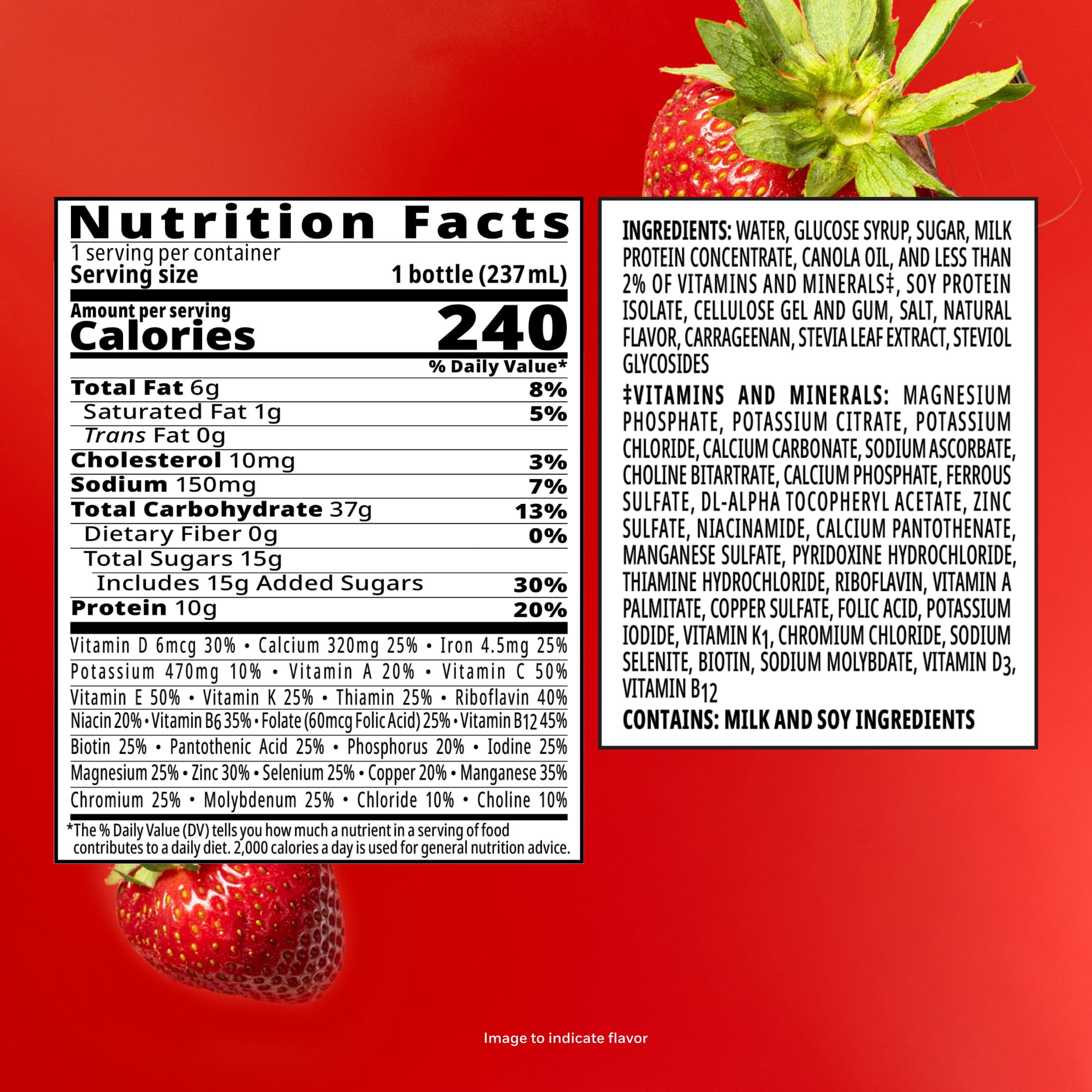 BOOST Original Balanced Nutritional Drink Protein Shakes, Creamy Strawberry, 8 fl oz, 6 Pack