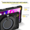 thumbnail image 3 of FJLBDE Case for Lenovo Tab K10 / M10 FHD Plus 10.3 inch with 360 Kickstand, Shoulder Strap Carrying Protective Cover, Black, 3 of 6