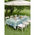 thumbnail image 4 of Outdoor Tablecloth with Umbrella Hole for Patio/Picnic/Party/Camping, Sage Green Conch Waterproof Table Cloth Rectangle Table Cover Washable, Coastal Summer Beach Coral Rustic (52"x 70"), 4 of 9