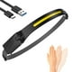 thumbnail image 1 of Linterna frontal, faros LED recargables COB de 270 ° de haz ancho con sensor de movimiento, lámpara frontal brillante, liviana e impermeable para correr al aire libre, acampar y caminar, 1 of 8