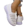 thumbnail image 5 of HTHLVMD Slip-On Comfort Shoes, Breathable Casual Shoes, Womens Slip On Walking Shoes Comfort Lightweight Breathable Non-Slip Mesh Casual Tennis Shoes Sneakers for Gym Travel Work, White 7, 5 of 5