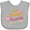 AC-Heather Grey, variant on Inktastic I'm Daddy's Favorite with Arrow and Hearts in Pink Boys or Girls Baby Bib