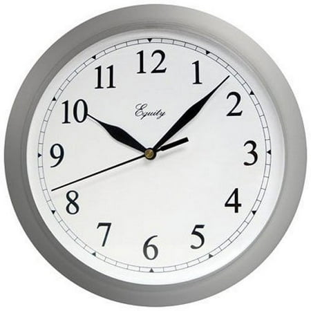 Timex Advance Wall Clock Quartz Accuracy - Analog, Arabic Dial - 10, Silver, Wall Mounted