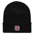thumbnail image 5 of Pawn Chess Piece Embroidered 12 Inch Long Knitted Beanie - Black OSFM, 5 of 5