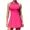 rose red, variant on ALove Women Tennis Outfit Sports Dress Golf Exercise Dresses with Shorts and Pockets Polo Collar Zipper Athletic Dresses Tennis Dress