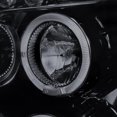 thumbnail image 4 of Spec-D Tuning Glossy Black Halo Projector Headlight + Smoke LED Tail Lamp Compatible with 2007-2012 Chevy Silverado Left + Right Pair Headlamps Assembly, 4 of 7
