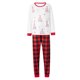 thumbnail image 2 of Pijamas navideños familiares Fiomva a cuadros rojos a juego, pantalones de pijama navideños 2023 (bebés, niños, hombres y mujeres), 2 of 8