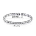 thumbnail image 5 of Real 3MM D VVS Moissanite Tennis Bracelet Passes Diamond Sparkling Test Solid S925 Jewelry Wedding Women Gift, 5 of 5