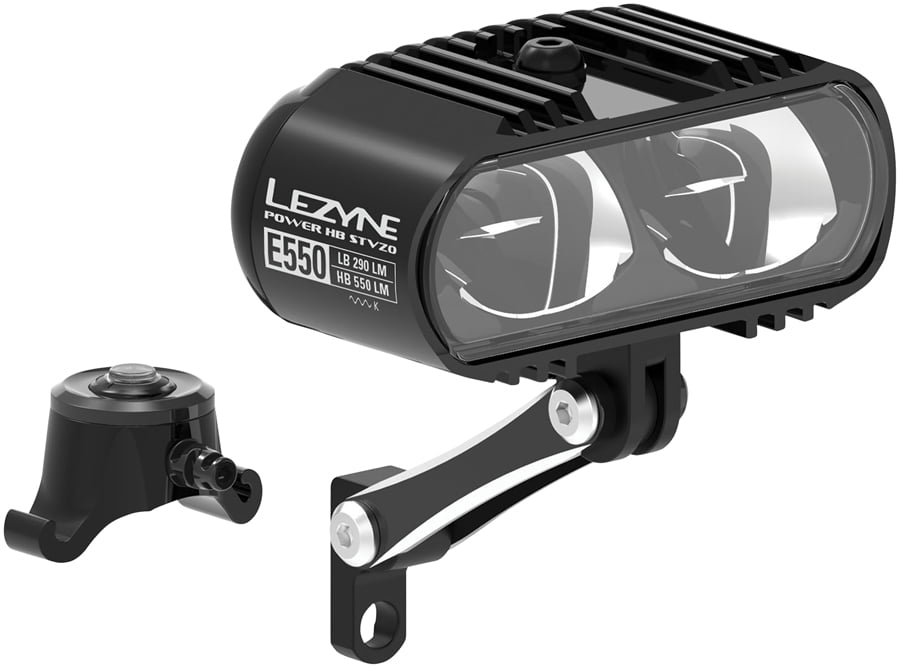 Lezyne STVZO Pro E550 eBike Headlight 550 Lumens CNC Machined Built In USB 