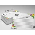 thumbnail image 6 of Inkdotpot 4x6 Inch Recipe Cards (Set of 50) , Thick Double Sided Premium Card Stock- Modern Style White Recipe Notecards for Weddings- Bridal- Baby Shower - Tropical Theme, 6 of 6