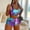 Purple, variant on Tejiojio Active Women's Summer Clearance Lady's Fashion Casual Tie Print Dyed Sleeveless Vest Sports Shorts Suit