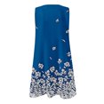 thumbnail image 5 of SMihono Robes Bohèmes d'Été pour Femmes Grande Taille Mode d'Été Robe Imprimée Sans Manches à Enfiler, 5 of 5