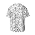 thumbnail image 7 of Kdxio Men's Hawaiian Shirt for Men Short Sleeve Shirt Black White Music Summer Casual Holiday Beach Button Down T-Shirts, 7 of 7