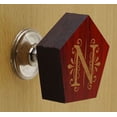 thumbnail image 2 of IBA Indianbeautifulart Poignées Gravées Rouges pour Porte de Placard en Bois Lot de 10, 2 of 3